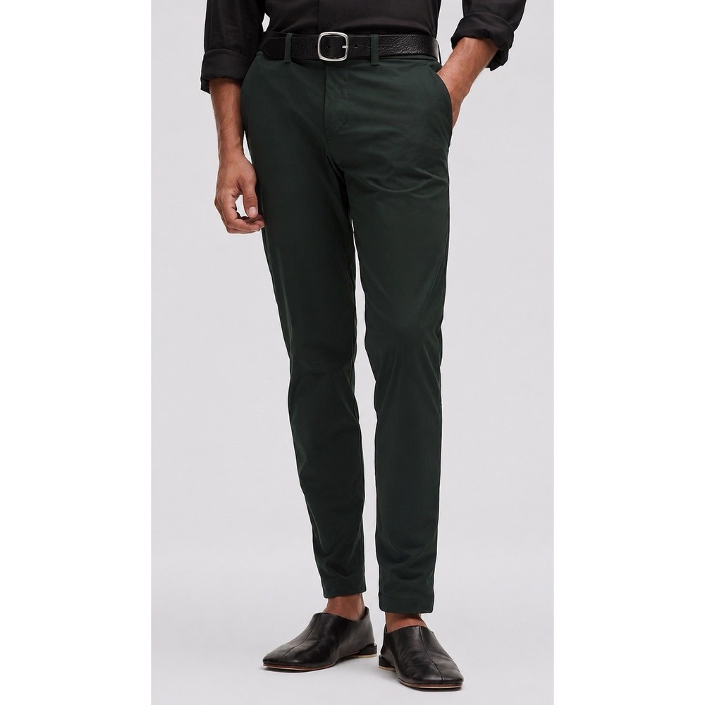 Lululemon ABC Slim Pants 32x30 Olive Warpstreme 5 Pocket Mens - Picture 2 of 10